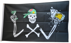 Flagge Fahne Pirat 90x60 cm Piratenflagge, Flaggen 90x60cm Fun- und  Sonderflaggen, Flaggen 90x60cm, Flaggen